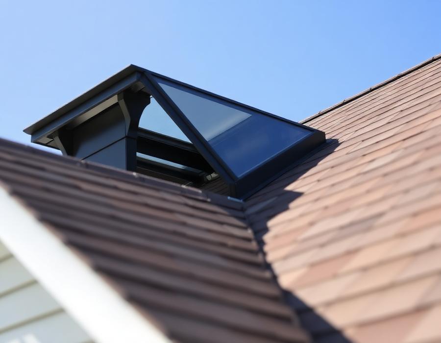 New skylight installed on a residential roof in Miami